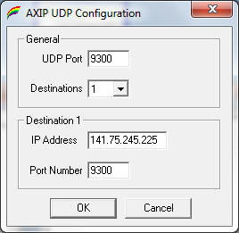 AXIP UDP Config